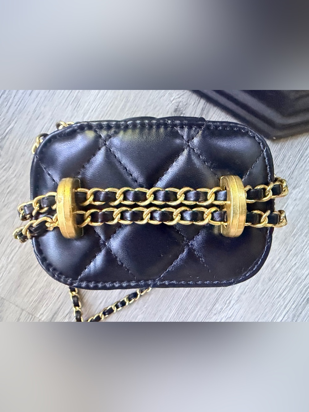 Source Unknown Black Ball Box Bag w Gold Hardware NEW in Branded Dust Bag. - Picture 3 of 10